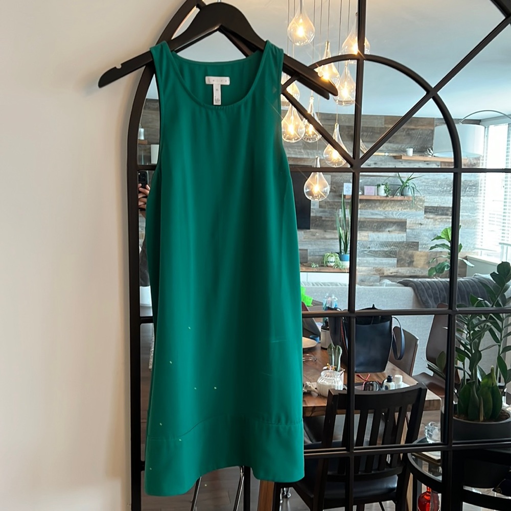 Green Leith sleeveless racerback dress, xs